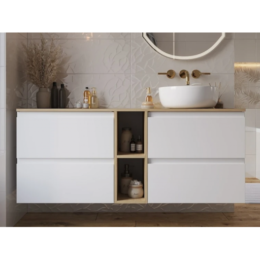 Раковина накладная Церсанит Moduo 40 Ring 63569 белая